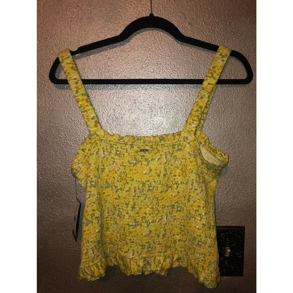 Volcom  Wanna Have Sun  Lime  CottageCore Hippie Girly Boho Summer Cami Top - Picture 2 of 6